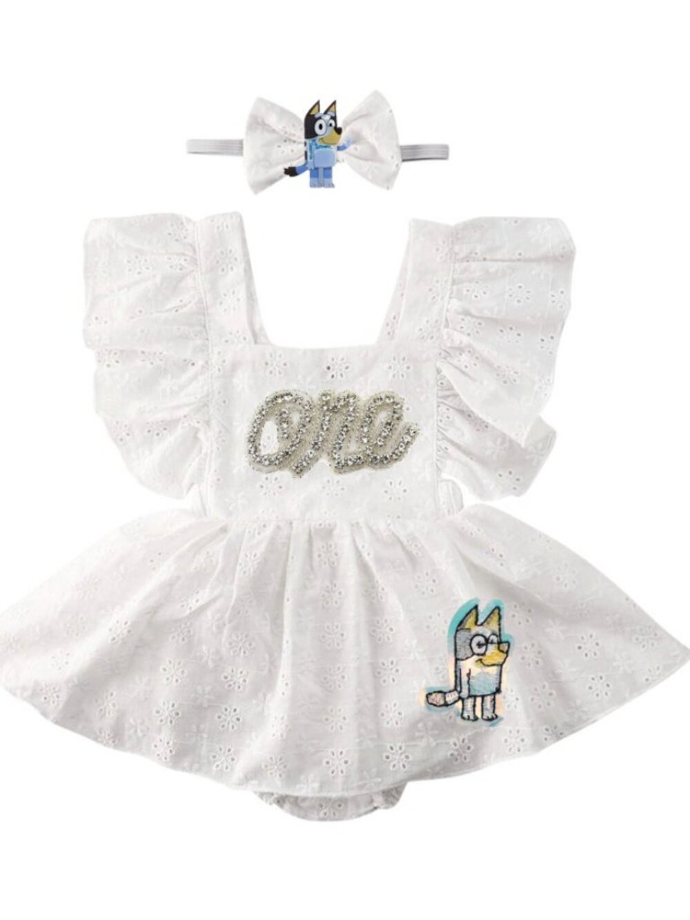 Bluey Dress Bluey First Birthday Romper Bingo Clothes Bluey outfit Smash Cake